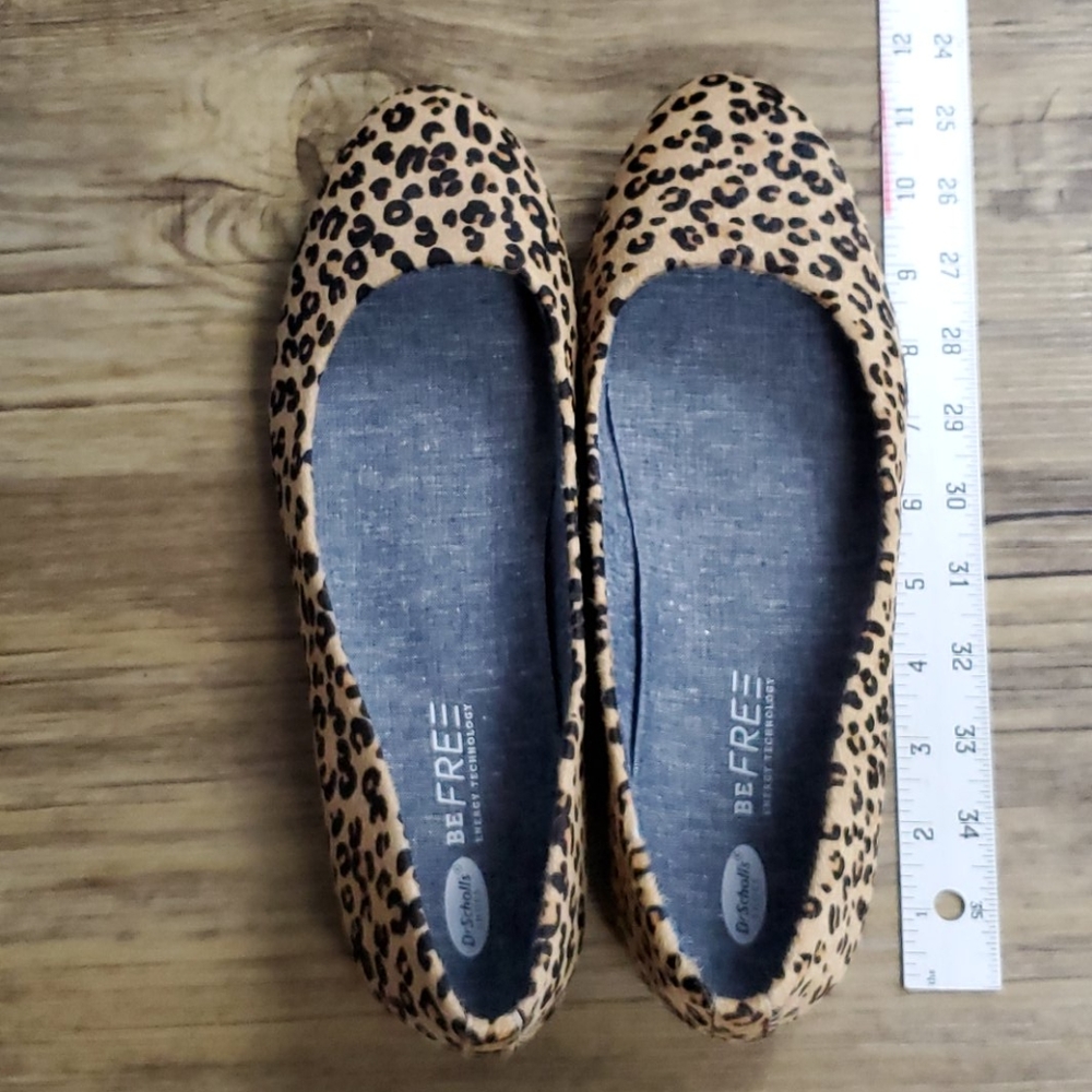 Dr Scholls 11w leopard ballet flats